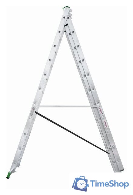 Лестница-стремянка Новая высота NV 223 алюминиевая трёхсекционная 3x11 ступеней - Изображение №6 — Интернет-магазин Time-Shop