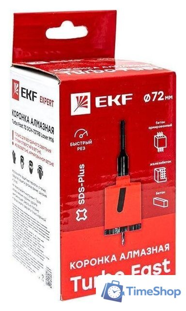 Коронка EKF Turbo Fast 72 DCH-72TRB - Изображение №6 — Интернет-магазин Time-Shop
