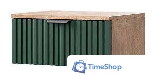 Тумба КМК Мебель 1Я Герта КМК 0979.19 (дуб канзас/SAT 22 зеленый мат) - Изображение №1 — Интернет-магазин Time-Shop