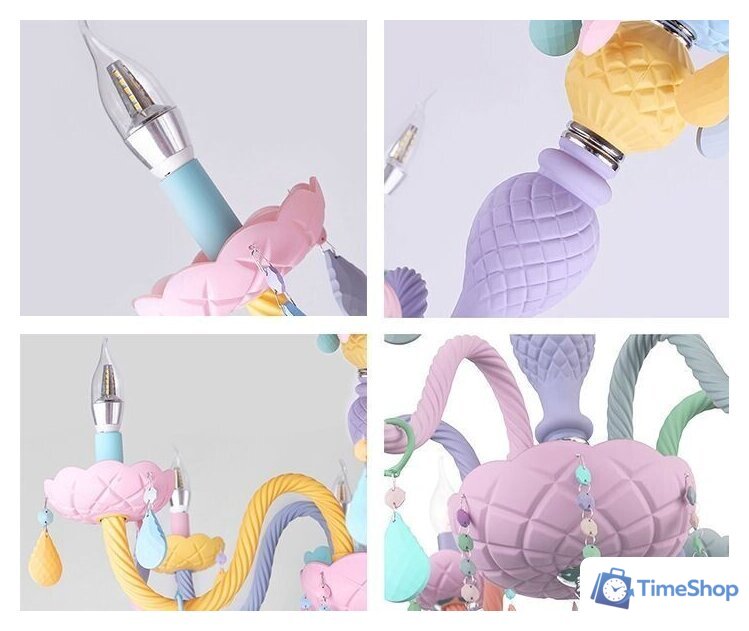 Подвесная люстра Kinklight Астрид 074175-6 (мультиколор) - Изображение №2 — Интернет-магазин Time-Shop