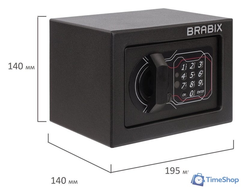 Мебельный сейф Brabix SF-140EL - Изображение №3 — Интернет-магазин Time-Shop