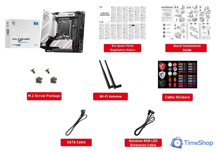Материнская плата MSI MPG B760I Edge WiFi - Изображение №2 — Интернет-магазин Time-Shop