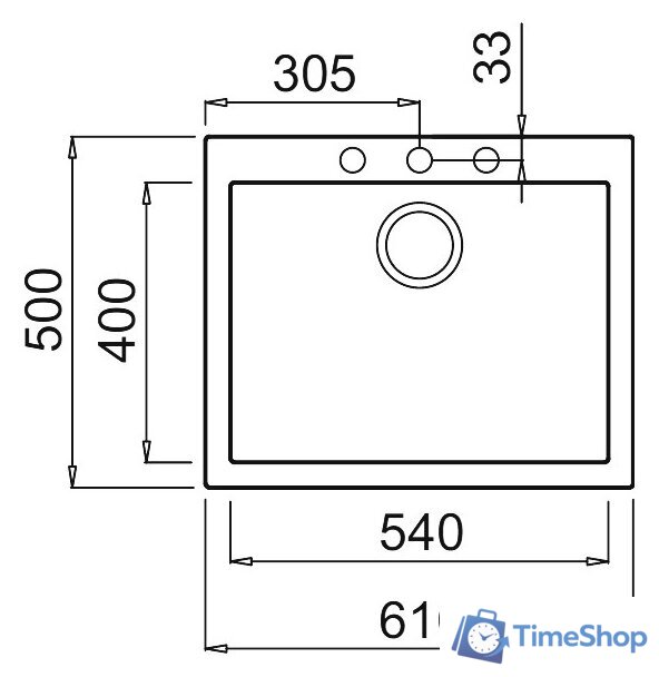 Кухонная мойка Elleci Quadra 110 Aluminium 79 - Изображение №2 — Интернет-магазин Time-Shop
