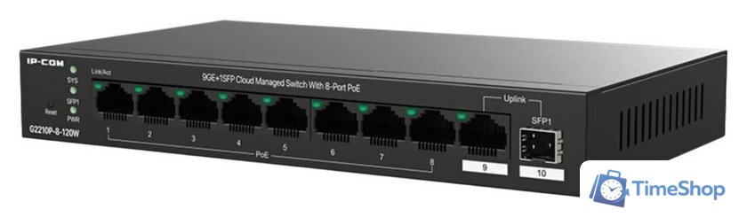 Настраиваемый коммутатор IP-COM G2210P-8-120W - Изображение №2 — Интернет-магазин Time-Shop