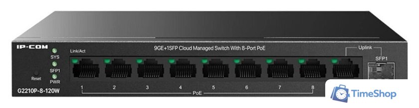 Настраиваемый коммутатор IP-COM G2210P-8-120W - Изображение №1 — Интернет-магазин Time-Shop