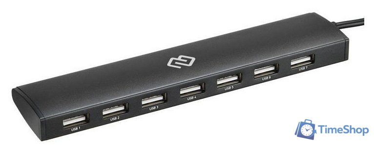 USB-хаб Digma HUB-7U2.0-UC-B - Изображение №1 — Интернет-магазин Time-Shop