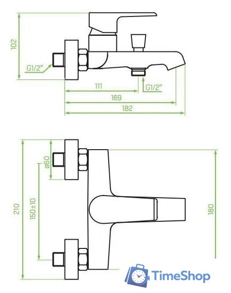 Смеситель Laveo Largo BAH 010D - Изображение №2 — Интернет-магазин Time-Shop