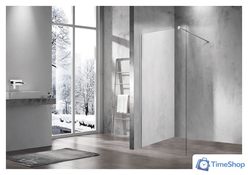 Душевая стенка Vincea Walk-In VSW-1H900CL (хром/прозрачное) - Изображение №2 — Интернет-магазин Time-Shop
