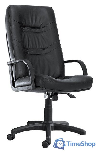 Офисное кресло Белс Министр PLN SP 400149-01/SPA (натуральная кожа, черный) - Изображение №1 — Интернет-магазин Time-Shop