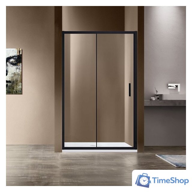 Душевая дверь Vincea Garda VDS-1G140CLB (черный/прозрачное) - Изображение №1 — Интернет-магазин Time-Shop