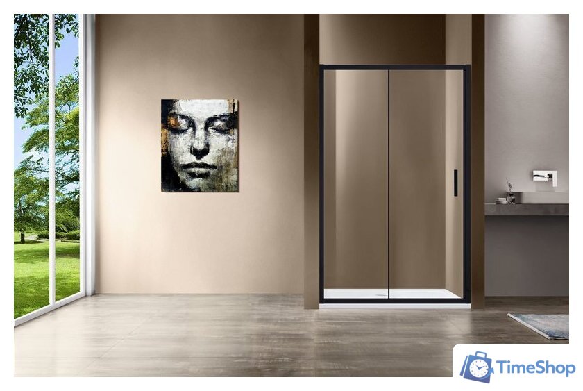 Душевая дверь Vincea Garda VDS-1G140CLB (черный/прозрачное) - Изображение №2 — Интернет-магазин Time-Shop