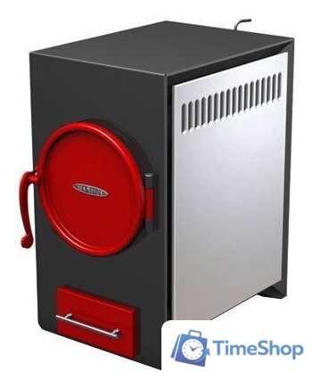 Свободностоящая печь-камин Термофор Нормаль 2 (антрацит/красный) - Изображение №1 — Интернет-магазин Time-Shop