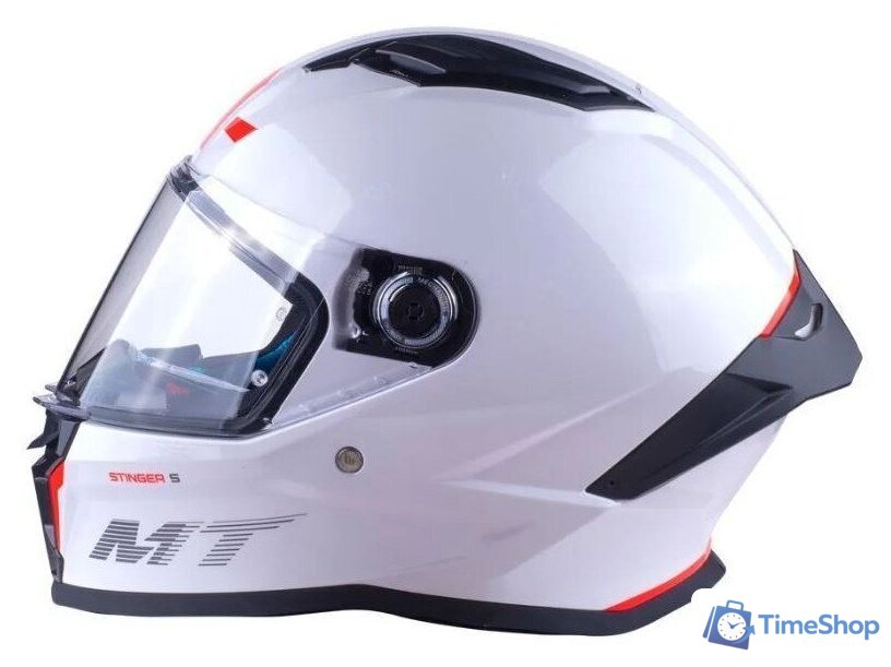 Мотошлем MT Helmets Stinger 2 Solid (XL, белый перламутр) - Изображение №2 — Интернет-магазин Time-Shop