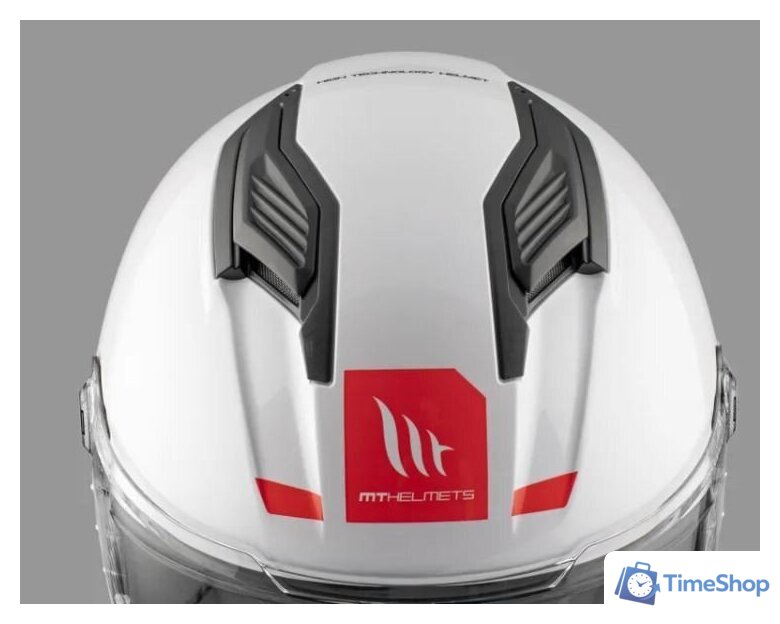 Мотошлем MT Helmets Stinger 2 Solid (XL, белый перламутр) - Изображение №8 — Интернет-магазин Time-Shop