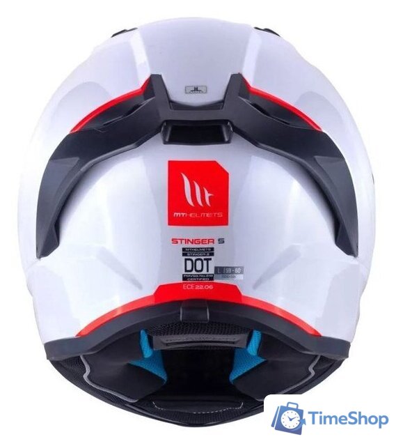 Мотошлем MT Helmets Stinger 2 Solid (XL, белый перламутр) - Изображение №4 — Интернет-магазин Time-Shop