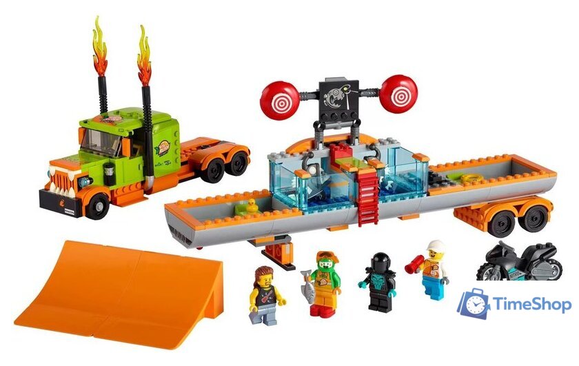 Конструктор LEGO City Stuntz 60294 Грузовик для шоу каскадеров - Изображение №3 — Интернет-магазин Time-Shop