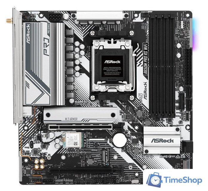 Материнская плата ASRock B650M Pro RS WiFi - Изображение №1 — Интернет-магазин Time-Shop