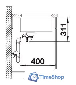 Кухонная мойка Blanco Subline 350/150-U (черный) - Изображение №6 — Интернет-магазин Time-Shop