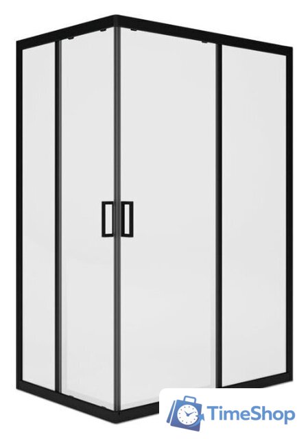 Душевой уголок Метакам Universal Pro Black 120x80 KKS_014548 (прозрачное стекло) - Изображение №1 — Интернет-магазин Time-Shop