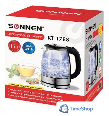 Электрический чайник Sonnen KT-1788 - Изображение №8 — Интернет-магазин Time-Shop