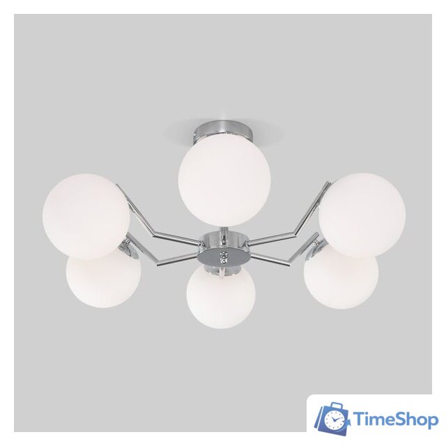 Люстра средней высоты Евросвет 70154/6 (хром) - Изображение №3 — Интернет-магазин Time-Shop