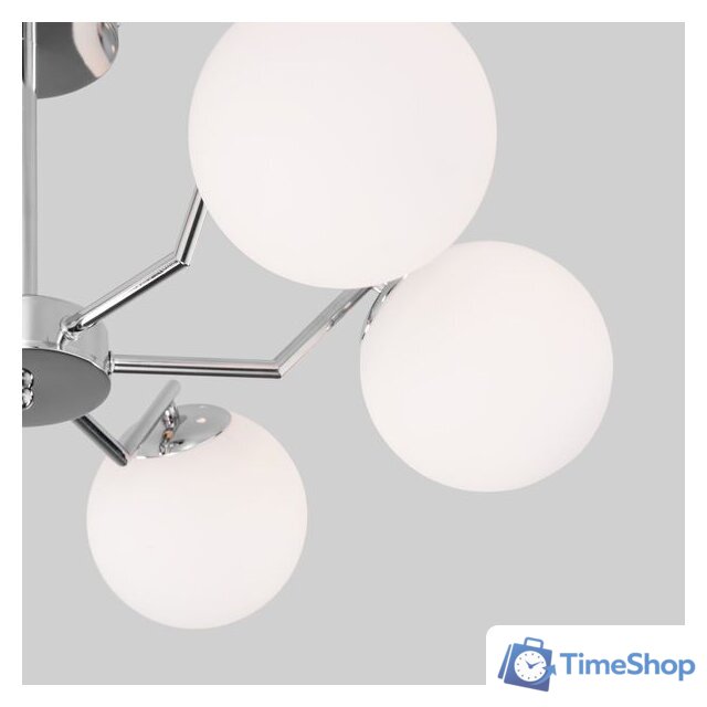 Люстра средней высоты Евросвет 70154/6 (хром) - Изображение №2 — Интернет-магазин Time-Shop