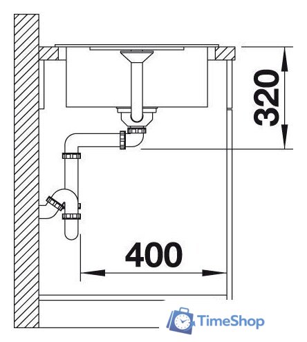 Кухонная мойка Blanco Metra 45 S Compact 527103 (мягкий белый) - Изображение №6 — Интернет-магазин Time-Shop