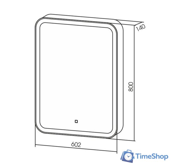  Silver Mirrors Шкаф с зеркалом Фиджи 60x80 LED-00002364 - Изображение №6 — Интернет-магазин Time-Shop