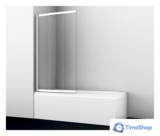 Стеклянная шторка для ванны Wasserkraft Main 41S02-100 - Изображение №2 — Интернет-магазин Time-Shop