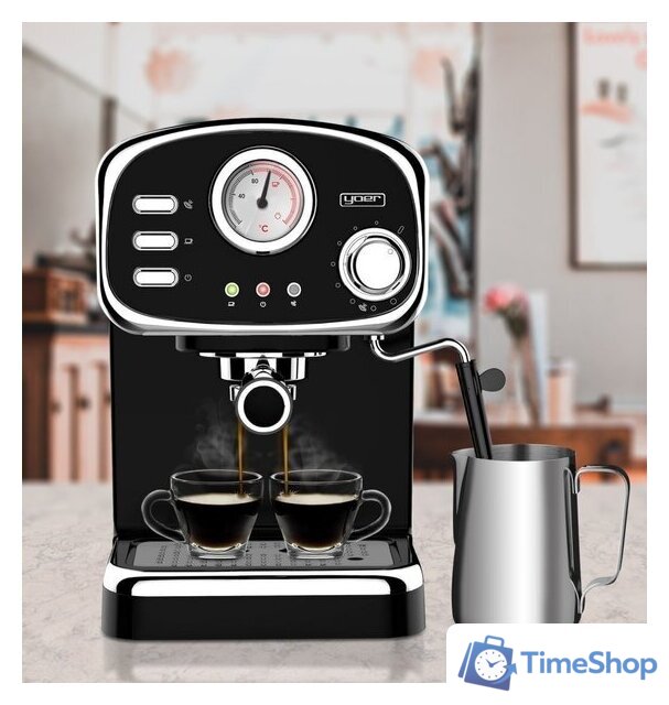 Рожковая кофеварка Yoer Breve EM01BK - Изображение №3 — Интернет-магазин Time-Shop