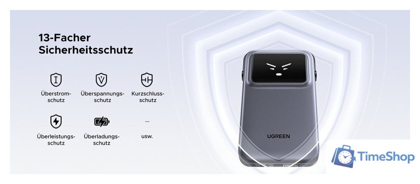 Внешний аккумулятор Ugreen PB511 10000mAh (серый) - Изображение №6 — Интернет-магазин Time-Shop