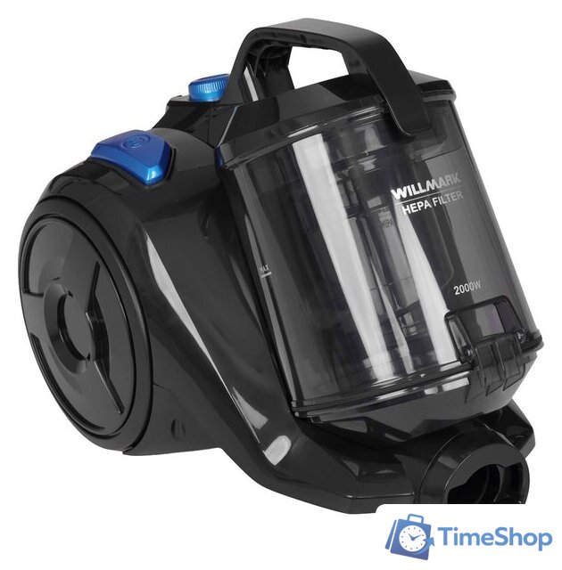 Пылесос Willmark VC-2057CY (черный/синий) - Изображение №1 — Интернет-магазин Time-Shop