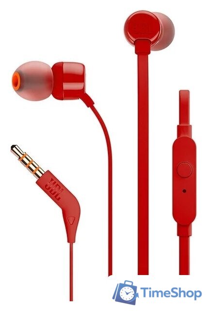 Наушники JBL Tune 110 (красный) - Изображение №1 — Интернет-магазин Time-Shop
