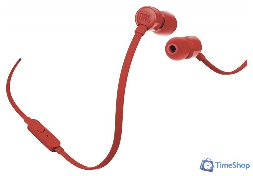 Наушники JBL Tune 110 (красный) - Изображение №4 — Интернет-магазин Time-Shop