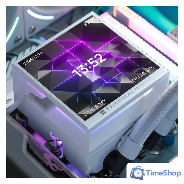 Система жидкостного охлаждения для процессора Thermalright Hyper Vision 360 ARGB (белый) - Изображение №9 — Интернет-магазин Time-Shop
