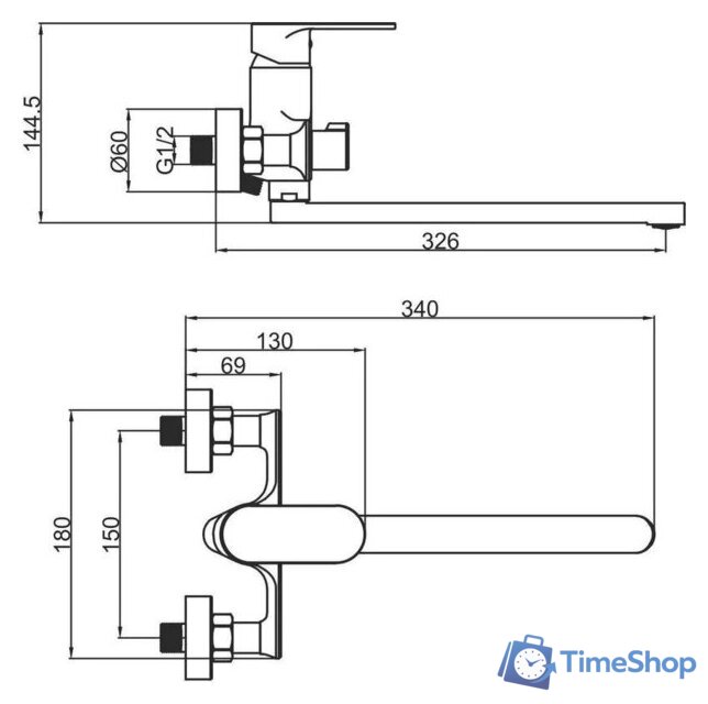 Смеситель Fashun A2285 (хром) - Изображение №4 — Интернет-магазин Time-Shop