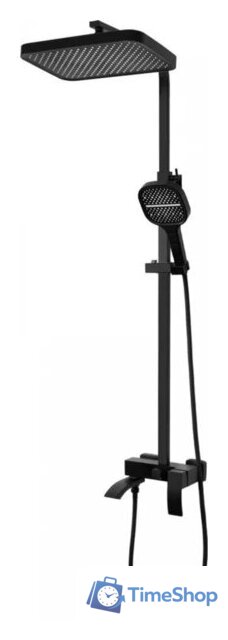 Душевая система  Hansberge H5077 (черный матовый) - Изображение №1 — Интернет-магазин Time-Shop