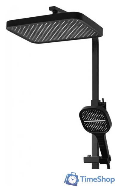 Душевая система  Hansberge H5077 (черный матовый) - Изображение №2 — Интернет-магазин Time-Shop