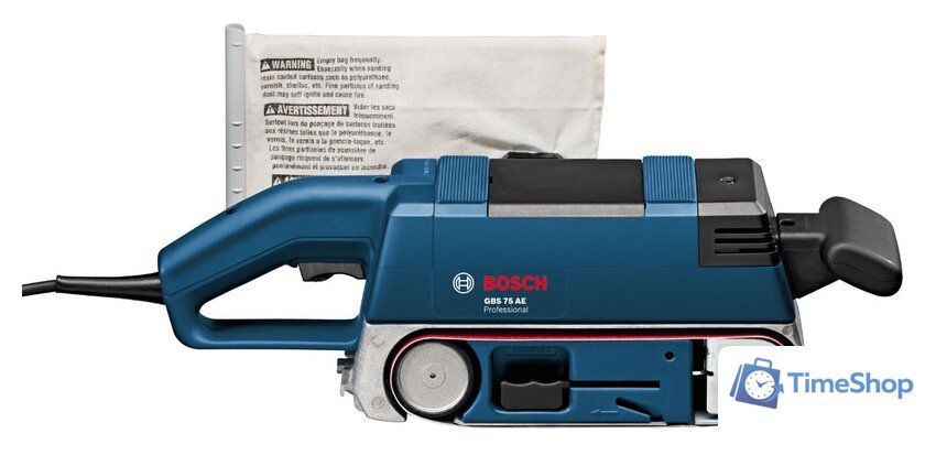 Ленточная шлифмашина Bosch GBS 75 AE Professional 0601274708 - Изображение №2 — Интернет-магазин Time-Shop