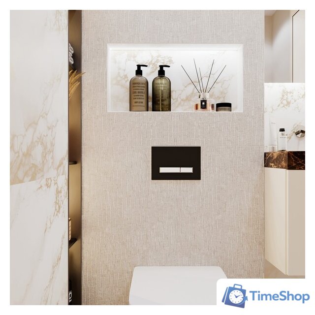 Инсталляция для унитаза Lavinia Boho Relfix 5 в 1 77010045 (матовый черный/белый пластик) - Изображение №4 — Интернет-магазин Time-Shop