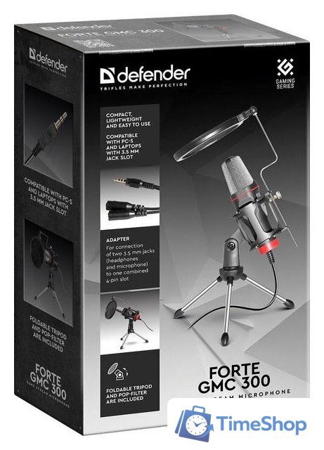 Проводной микрофон Defender Forte GMC 300 - Изображение №9 — Интернет-магазин Time-Shop