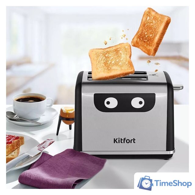 Тостер Kitfort KT-6221 - Изображение №7 — Интернет-магазин Time-Shop