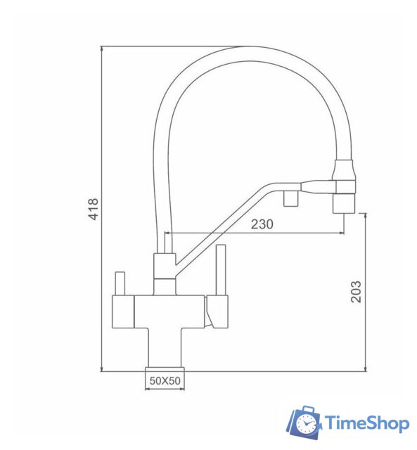 Смеситель Gappo G4395-69 - Изображение №3 — Интернет-магазин Time-Shop