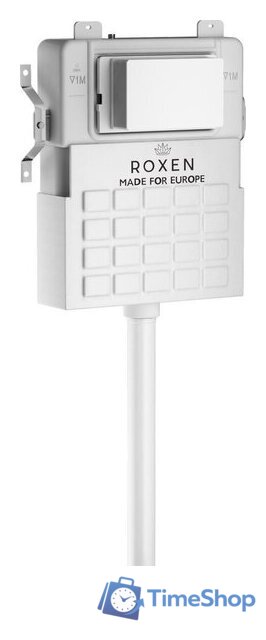 Унитаз приставной Roxen Antares в комплекте с инсталляцией Attach 5 в 1 967013 (кнопка: белый глянцевый) - Изображение №2 — Интернет-магазин Time-Shop