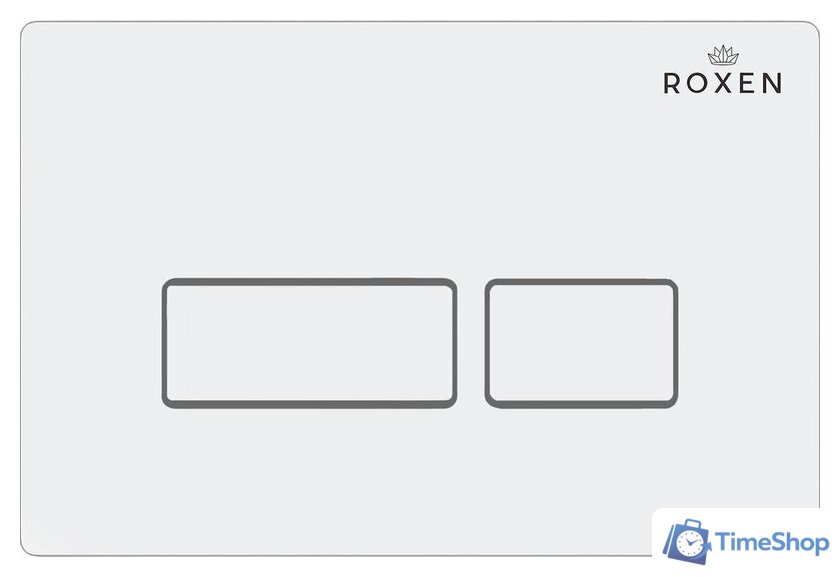 Унитаз приставной Roxen Antares в комплекте с инсталляцией Attach 5 в 1 967013 (кнопка: белый глянцевый) - Изображение №3 — Интернет-магазин Time-Shop