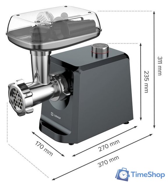 Мясорубка Libhof MG-800B - Изображение №17 — Интернет-магазин Time-Shop