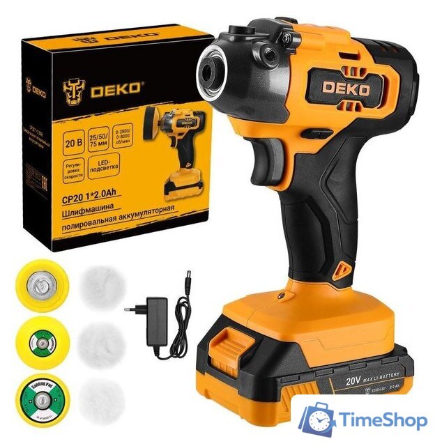 Полировальная машина Deko CP20 084-1085 (с 1-им АКБ) - Изображение №1 — Интернет-магазин Time-Shop