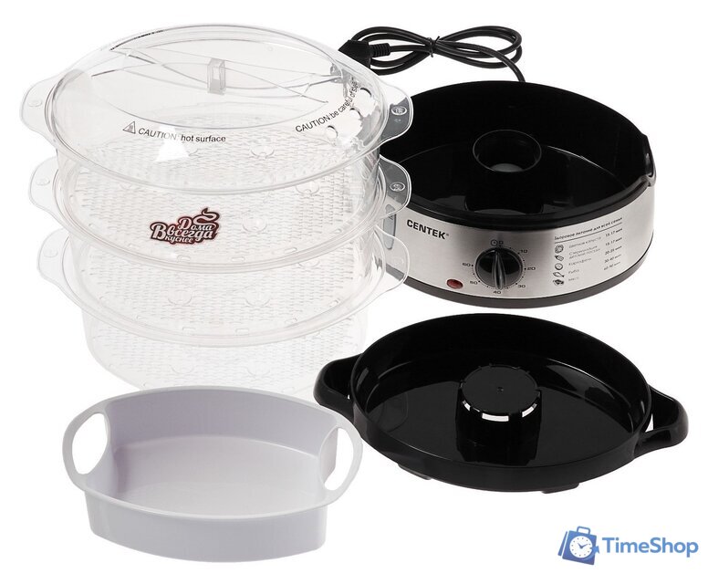 Пароварка CENTEK CT-1457 - Изображение №3 — Интернет-магазин Time-Shop