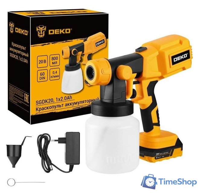 Краскораспылитель Deko SGDK20 086-1019 (с 1-им АКБ) - Изображение №1 — Интернет-магазин Time-Shop