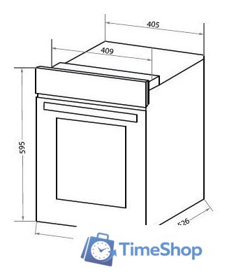 Электрический духовой шкаф HOMSair OEM451BK - Изображение №2 — Интернет-магазин Time-Shop